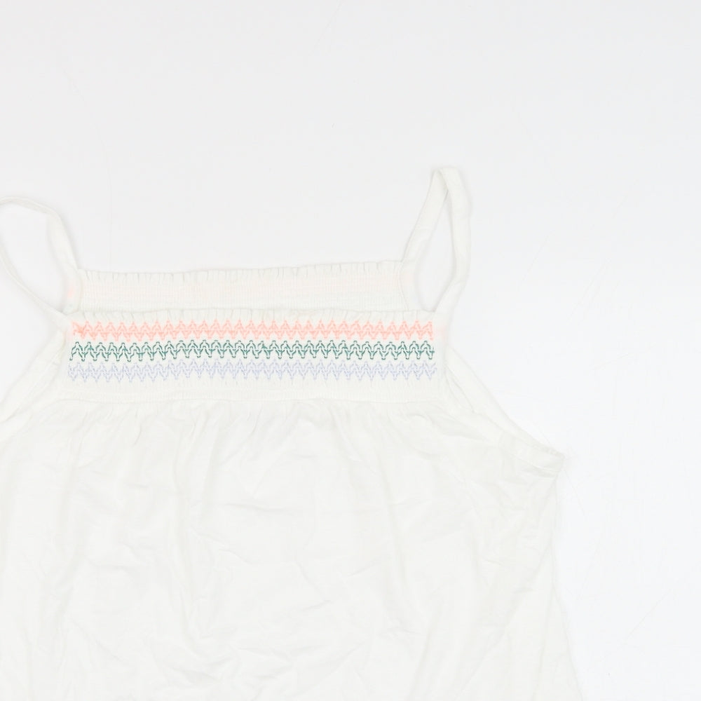 Womens UK Size 12 Marks and Spencer White Camisole Tank