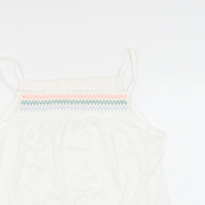 Womens UK Size 12 Marks and Spencer White Camisole Tank