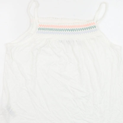 Womens UK Size 12 Marks and Spencer White Camisole Tank