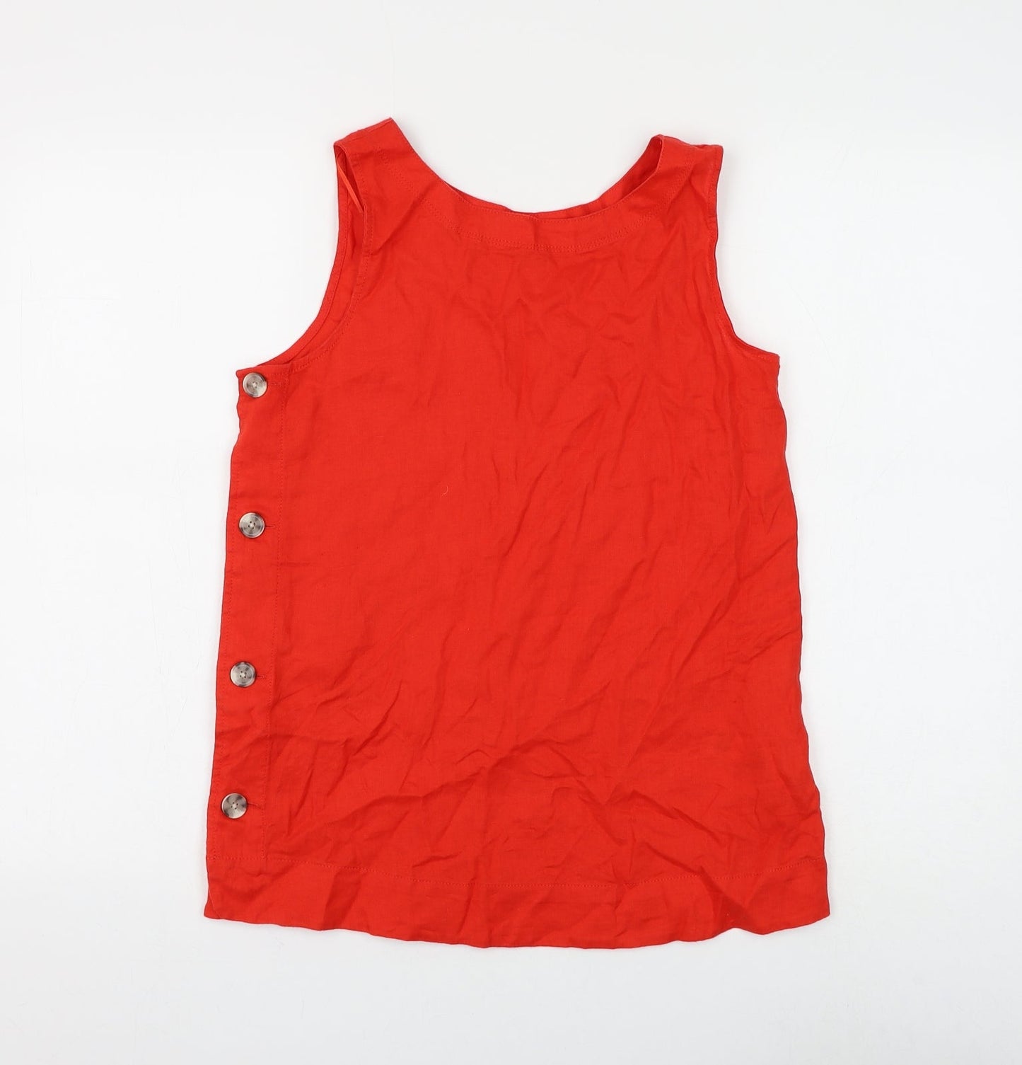 Womens UK Size 6 Marks and Spencer Red Basic Tank