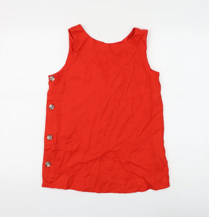 Womens UK Size 6 Marks and Spencer Red Basic Tank