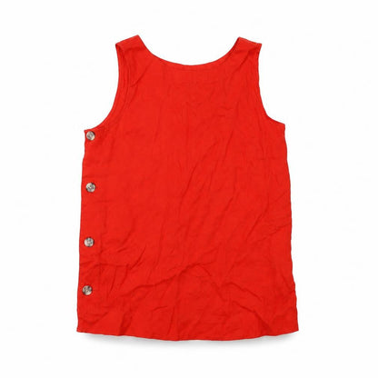 Womens UK Size 6 Marks and Spencer Red Basic Tank