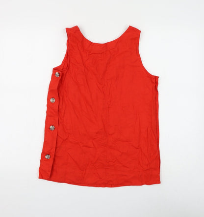 Womens UK Size 6 Marks and Spencer Red Basic Tank