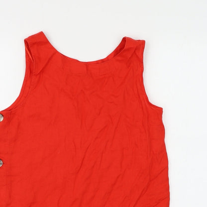 Womens UK Size 6 Marks and Spencer Red Basic Tank