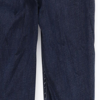 Topshop Womens Blue Cotton Skinny Jeans Size 26 in L30 in Regular Zip