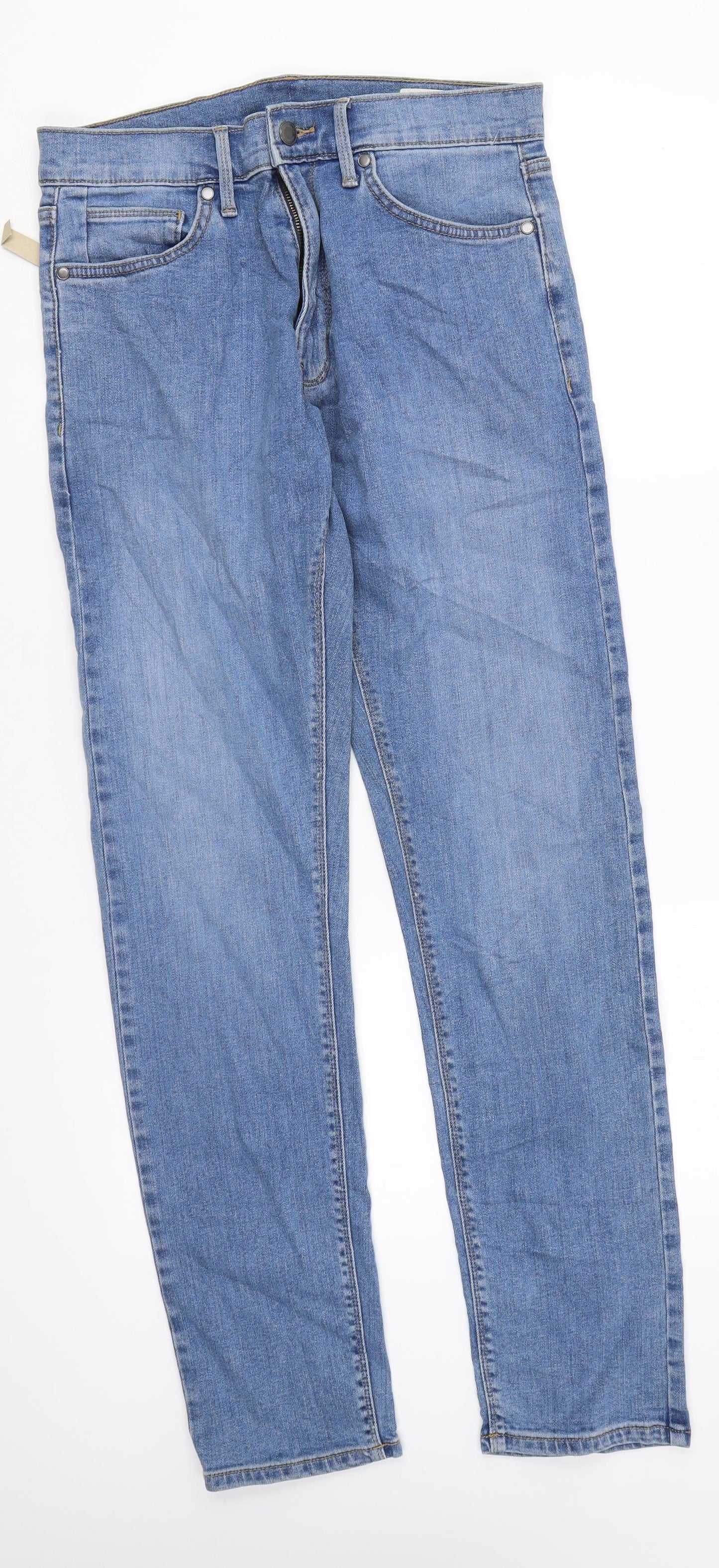 Womens UK Size 30 in Marks and Spencer Slim Fit Skinny Blue Jeans