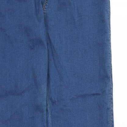 Denim & Co. Womens Blue Polyester Jegging Leggings Size 8 L29 in