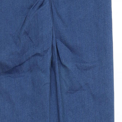 Denim & Co. Womens Blue Polyester Jegging Leggings Size 8 L29 in