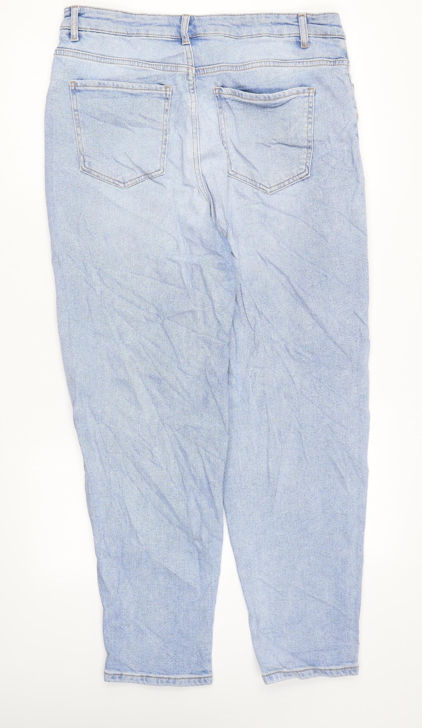 Womens UK Size 34 in Preworn Regular Fit Mom Blue Jeans