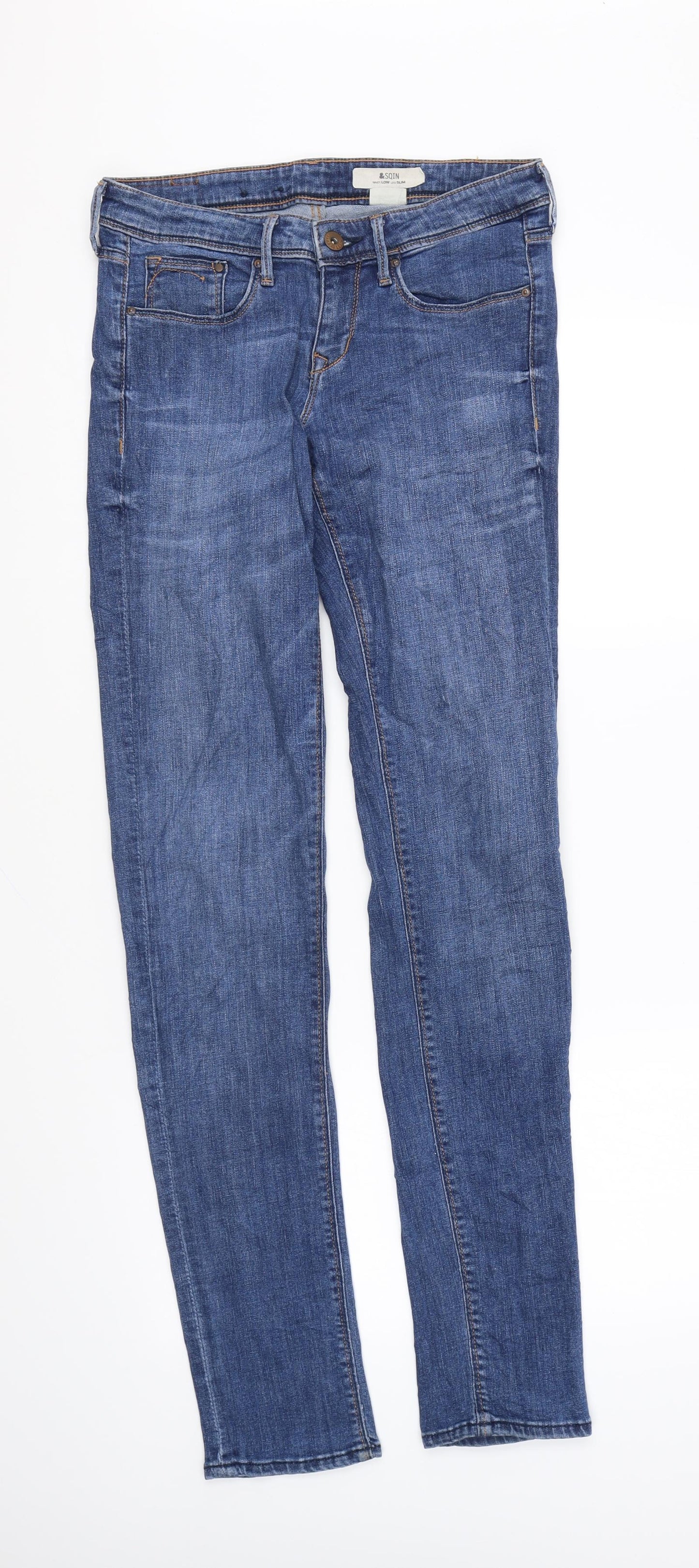 Womens UK Size 26 in H&M Regular Fit Skinny Blue Jeans