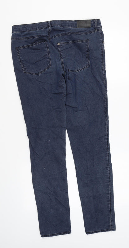Womens UK Size 32 in H&M Regular Fit Skinny Blue Jeans