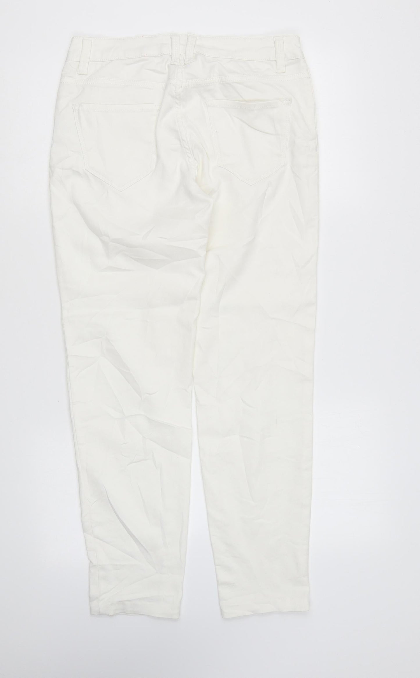 Womens UK Size 10 Yes Yes Regular Fit Skinny White Jeans