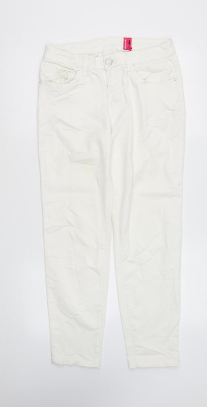 Womens UK Size 10 Yes Yes Regular Fit Skinny White Jeans