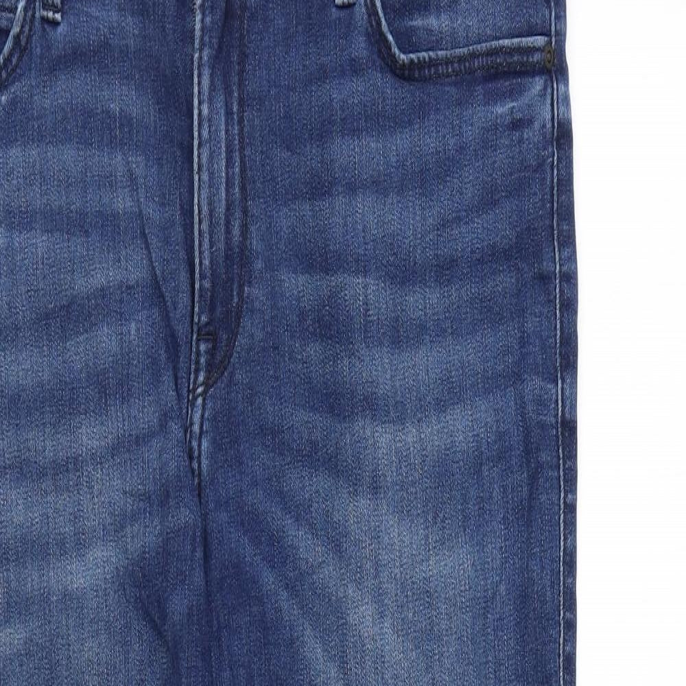 Lee Womens Blue Cotton Skinny Jeans Size 34 in L28 in Regular Zip