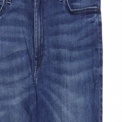 Lee Womens Blue Cotton Skinny Jeans Size 34 in L28 in Regular Zip