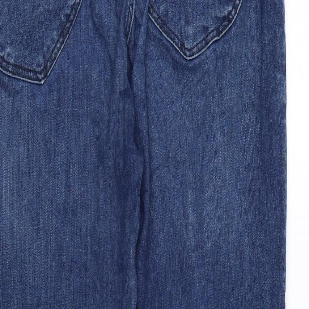 Lee Womens Blue Cotton Skinny Jeans Size 34 in L28 in Regular Zip
