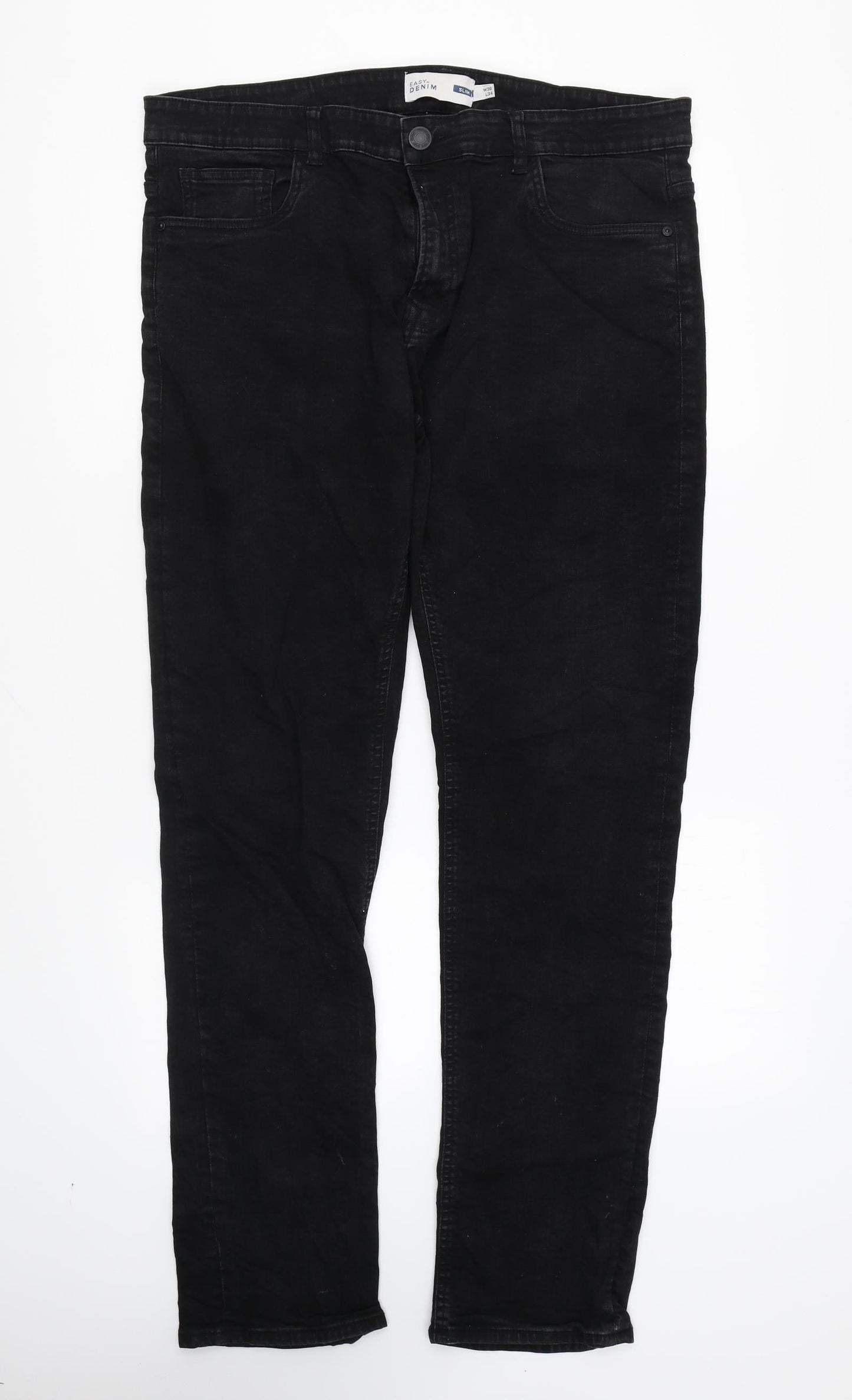 Womens UK Size 36 in Easy Regular Fit Skinny Black Jeans