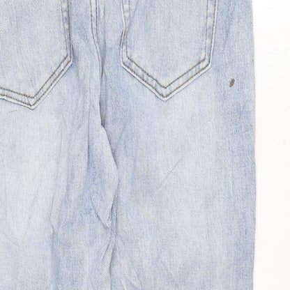 Womens UK Size 8 Preworn Regular Fit Skinny Blue Jeans