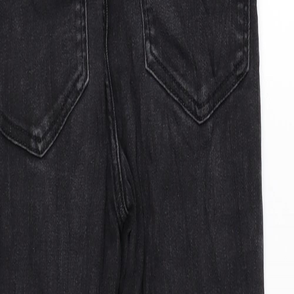 Miss Selfridge Womens Black Cotton Skinny Jeans Size 6 L26 in Regular Zip