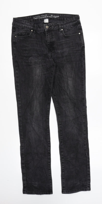 La Redoute Womens Black Cotton Skinny Jeans Size 10 L31 in Regular Zip