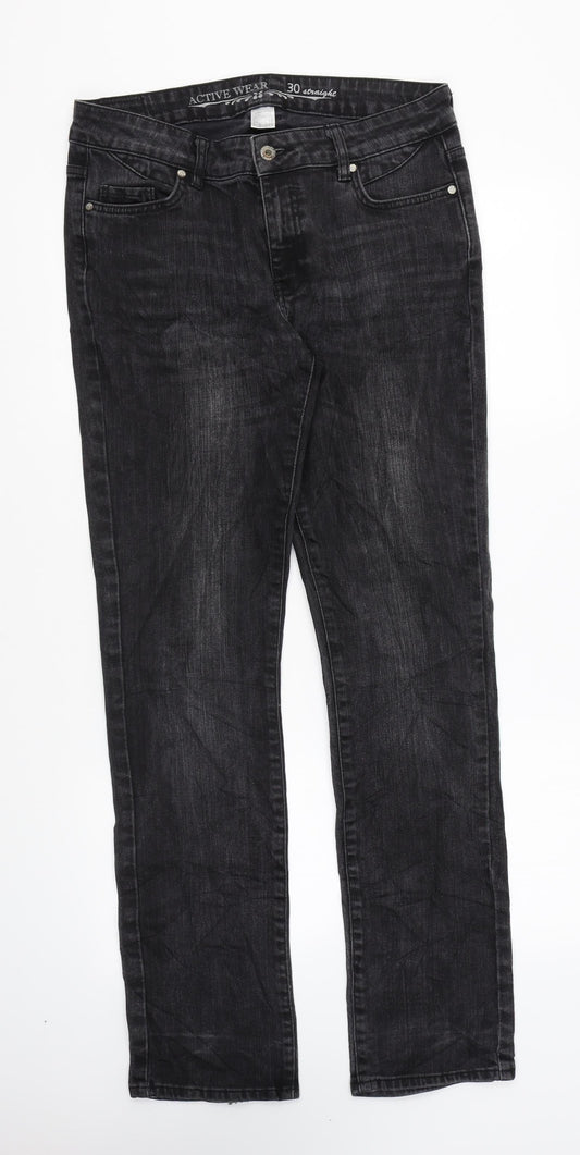 La Redoute Womens Black Cotton Skinny Jeans Size 10 L31 in Regular Zip