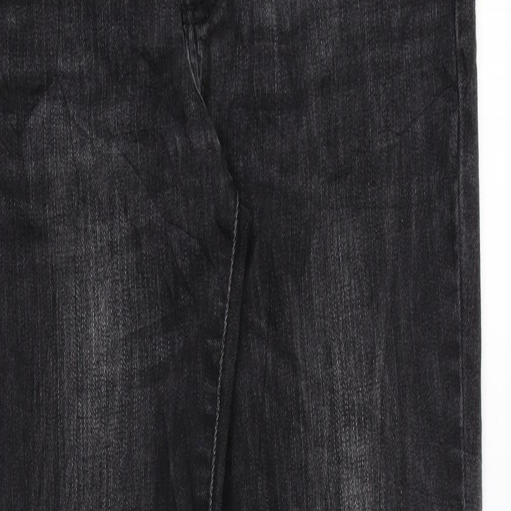 La Redoute Womens Black Cotton Skinny Jeans Size 10 L31 in Regular Zip
