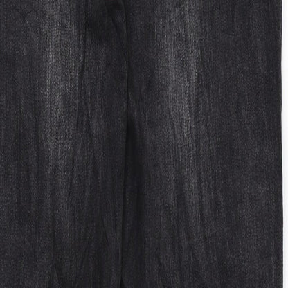 La Redoute Womens Black Cotton Skinny Jeans Size 10 L31 in Regular Zip