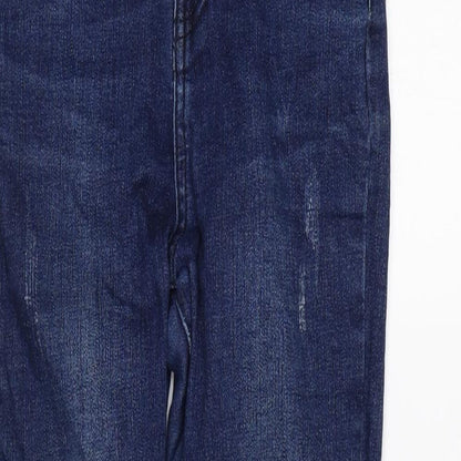 Quiz Womens Blue Cotton Skinny Jeans Size 6 L27 in Regular Zip