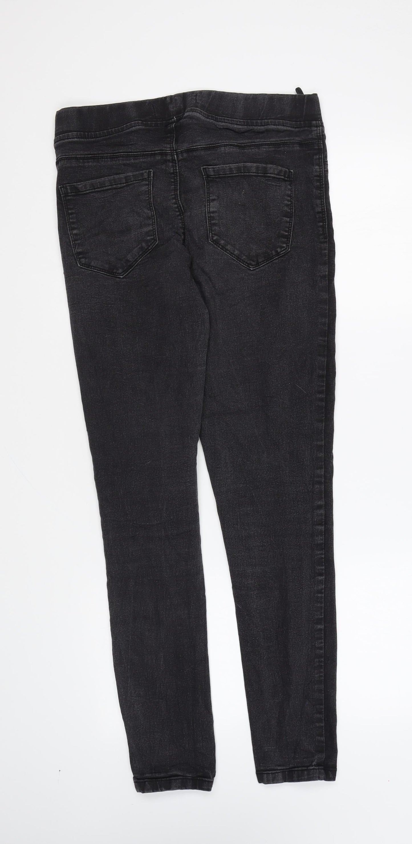 Denim & Co. Womens Black Cotton Skinny Jeans Size 12 L29 in Regular