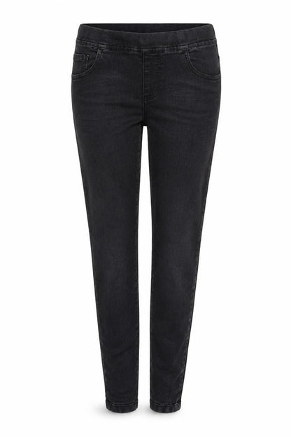 Denim & Co. Womens Black Cotton Skinny Jeans Size 12 L29 in Regular