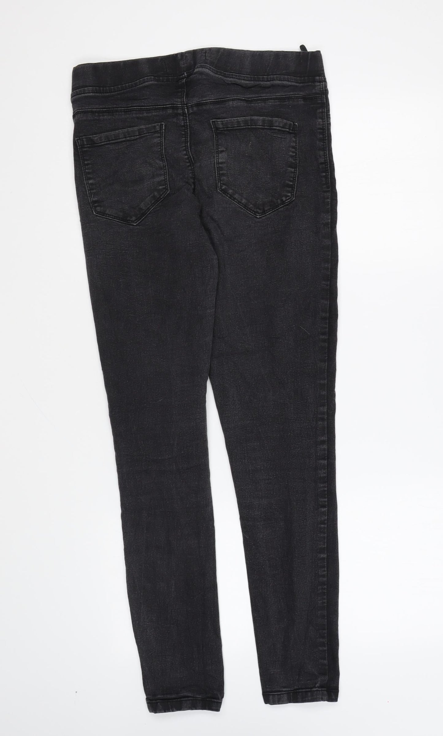 Denim & Co. Womens Black Cotton Skinny Jeans Size 12 L29 in Regular