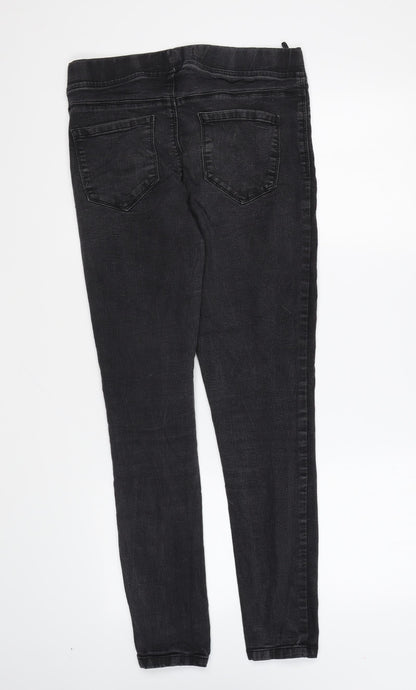 Denim & Co. Womens Black Cotton Skinny Jeans Size 12 L29 in Regular