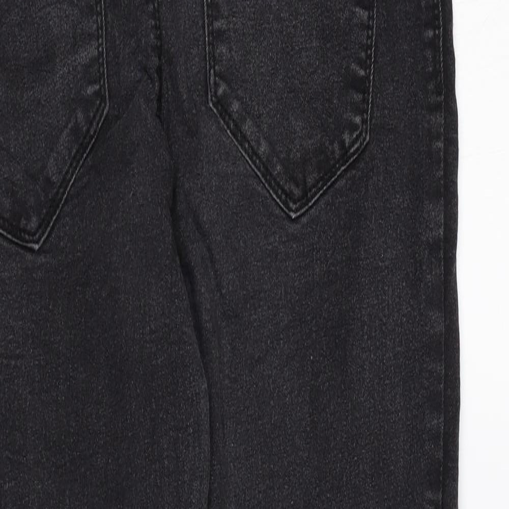 Denim & Co. Womens Black Cotton Skinny Jeans Size 12 L29 in Regular