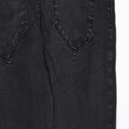 Denim & Co. Womens Black Cotton Skinny Jeans Size 12 L29 in Regular
