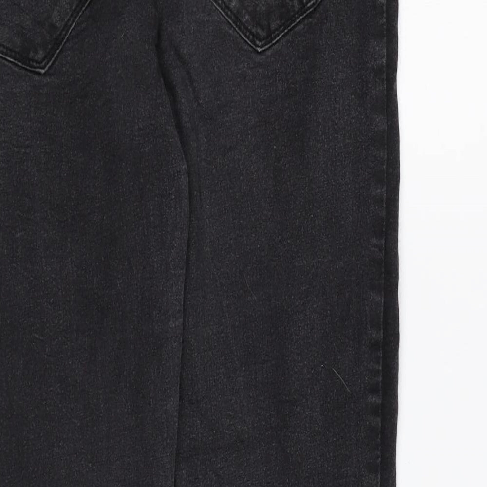 Denim & Co. Womens Black Cotton Skinny Jeans Size 12 L29 in Regular