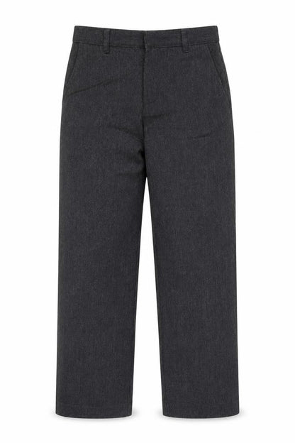George Boys Grey Polyester Dress Pants Trousers Size 8-9 Years Regular Zip