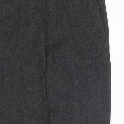 George Boys Grey Polyester Dress Pants Trousers Size 8-9 Years Regular Zip