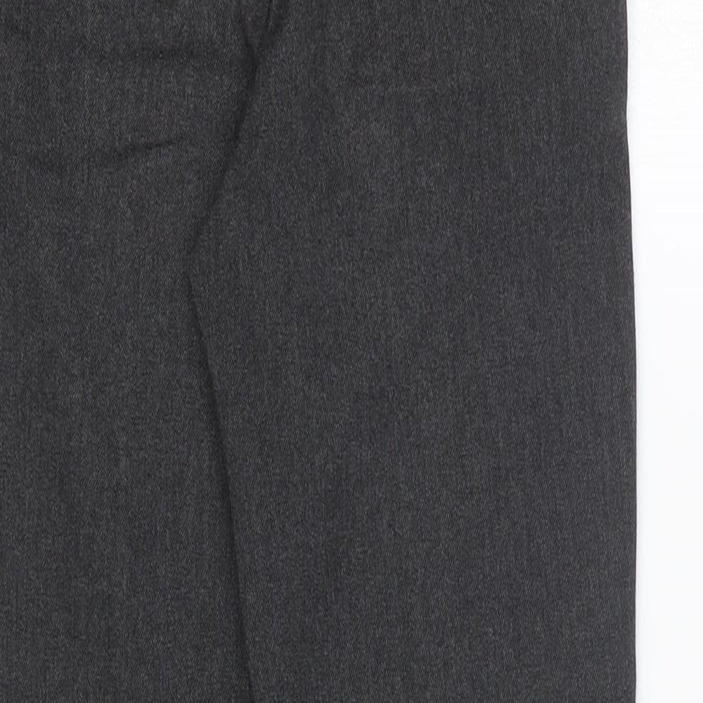 George Boys Grey Polyester Dress Pants Trousers Size 8-9 Years Regular Zip