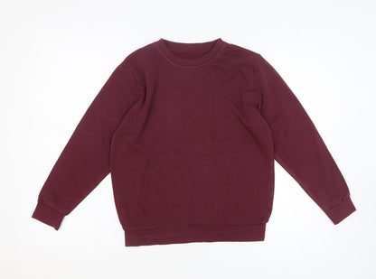George Boys Brown Cotton Pullover Sweatshirt Size 9-10 Years