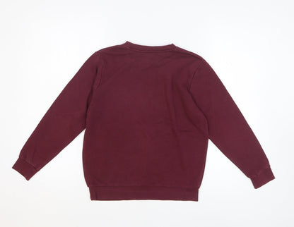 George Boys Brown Cotton Pullover Sweatshirt Size 9-10 Years