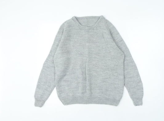 Womens UK Size S Preworn Grey Pullover Jumper
