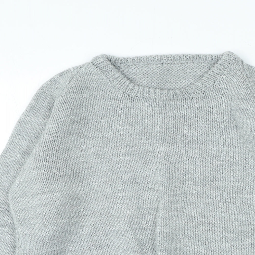 Womens UK Size S Preworn Grey Pullover Jumper