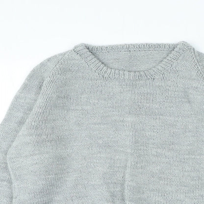 Womens UK Size S Preworn Grey Pullover Jumper