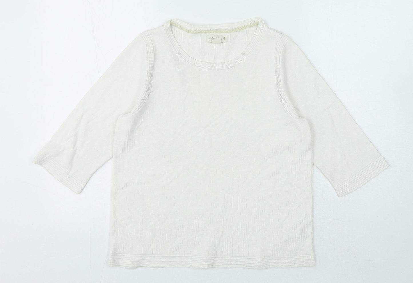 Womens UK Size 12 Monsoon White Pullover Jumper