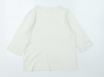 Womens UK Size 12 Monsoon White Pullover Jumper