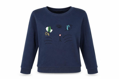 Womens UK Size 8 Marks and Spencer Blue Pullover Sweatshirt