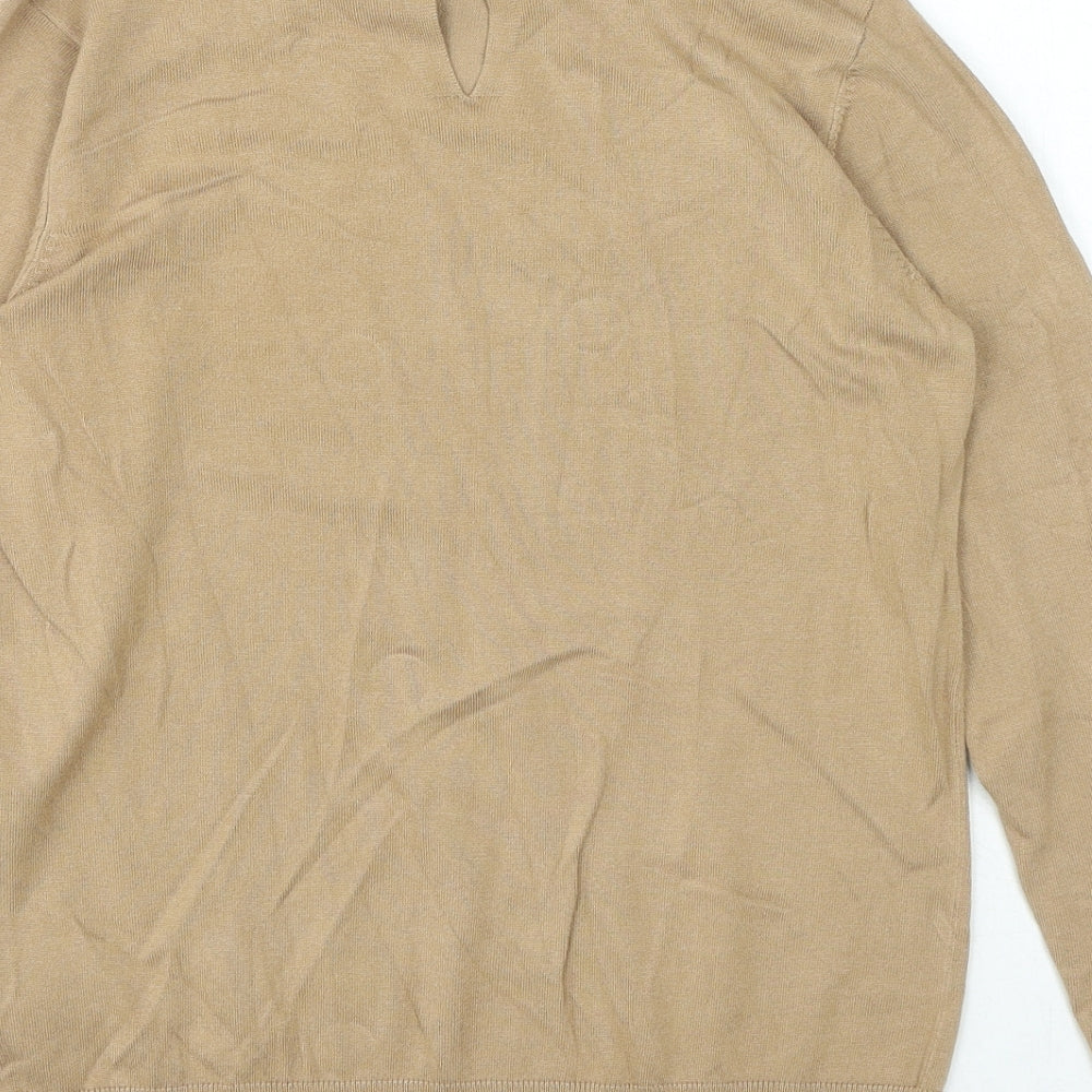 Womens UK Size 8 Dorothy Perkins Beige Pullover Jumper