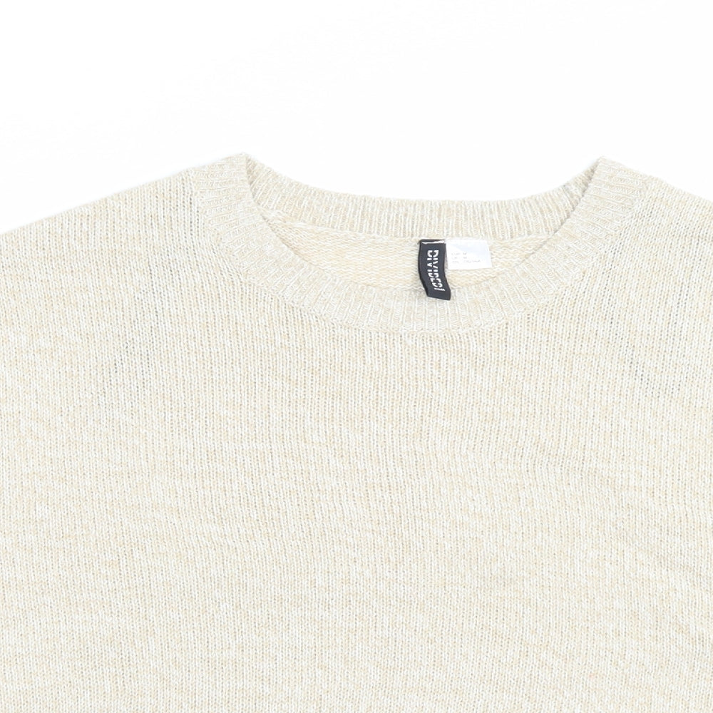 Womens UK Size M H&M Beige Pullover Jumper