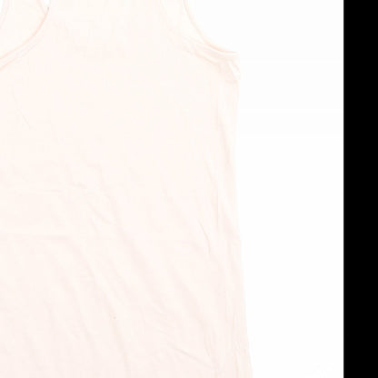 Womens UK Size M H&M Pink Basic Tank