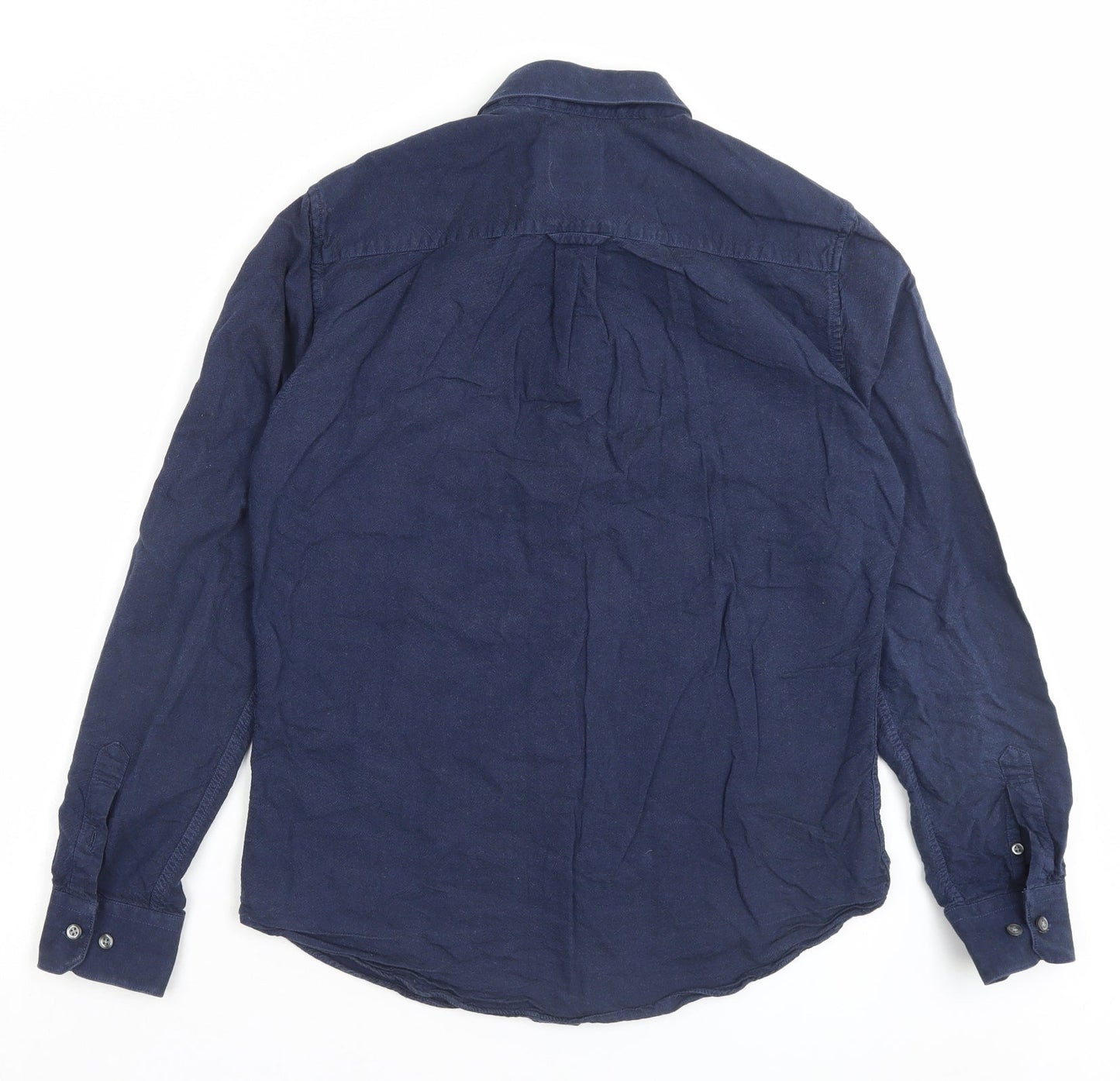 Mens UK Size M Burton Blue  Button-Up Long Sleeve Casual Shirt